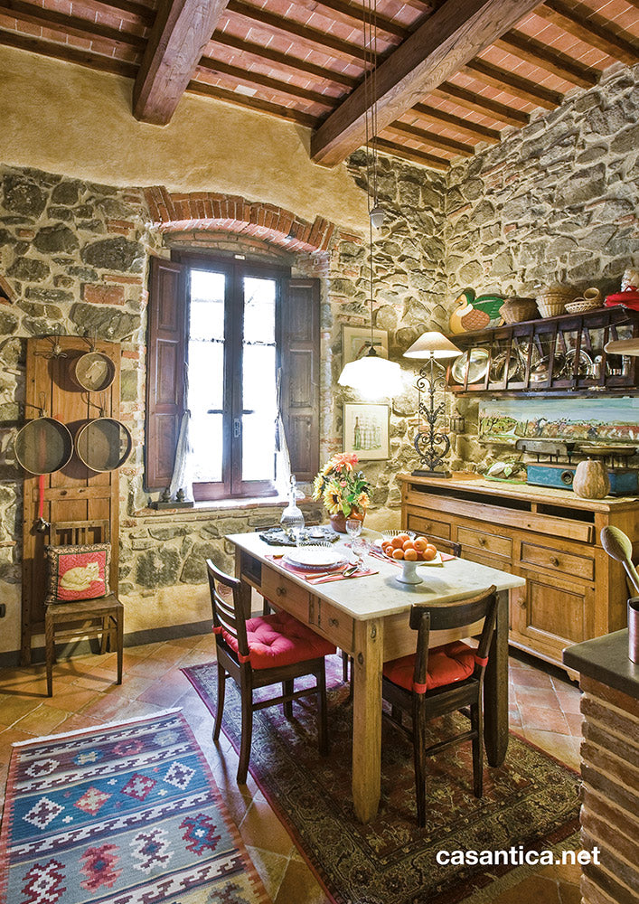 cucina tradizionale casolare toscano
